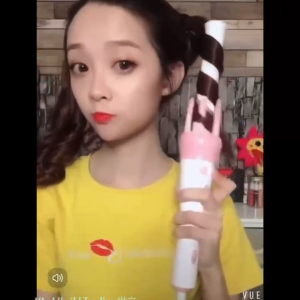 TV205 Electric Fast Hair Styling Rotating Automatic Curling Hair Stick Comb Negative Ion Hair Comb Stick Stylish Curls