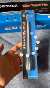 Kikir Segitiga Gagang Karet 4" inch Slim Tapper Saw Files