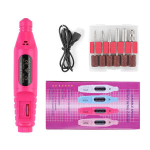 【Nail shop special tools】6 in1 Electric Mini Nail Machine Drill Carve Grinder Professional Polisher Set Portable Cuticle Remover Tools Nails Art Tool Mini-Nails-Decorator Electric Nail Drill Machine Manicure Polish Grinding nail grinder for nails