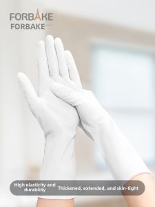 For Bake | Disposable Long and Thick Nitrile Gloves for Cleaning