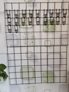 Metal Mesh Rack Hooks Iron Wire Display Shelf Hooks Net Frame Mobile Phone Accessories Jewelry Storage Organizer Hooks