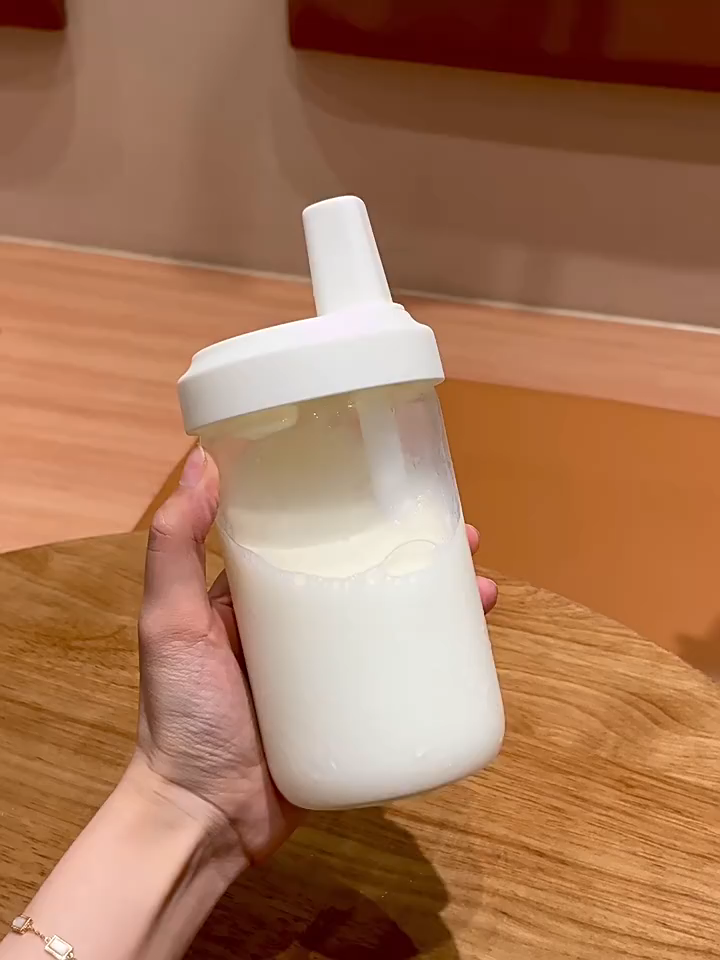 850ml/500ml Leakproof Straw Cup – Portable Simple Large Capacity Drinking Bottles Juice Tea Cup