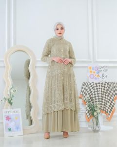 QC. GAMIS PESTA AMEERA DRESS ROMPI LEPAS GAMIS PESTA MUSLIMAH MODERN DRESS PESTA BRUKAT