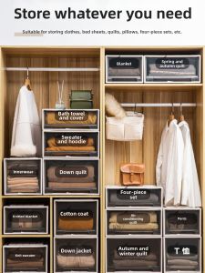 XUNHUAI | Transparent Drawer Type Storage Box