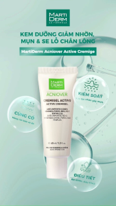 Kem Dưỡng Hỗ Trợ Giảm Mụn MartiDerm Acniover Active Cremigel (40ml)