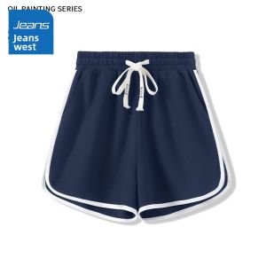 Jeanswest | Quần Short Nữ Dáng Chữ A Thể Thao Thường Ngày Xanh Navy Mùa Hè Thời Trang