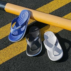 Menswear Anti-wear Casual Thong Slippers Massage Anti-slip Summer Daily Student Thick Bottom Plastic Surface Fashionable Color Block