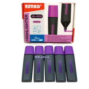 Kenko Highlighter Chisel Tip Warna-Warni 5 &10 Pcs