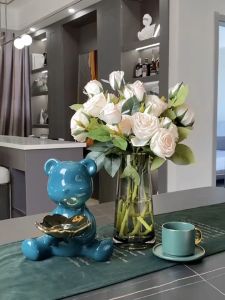 จําลอง 9 ปริมาณหัวถือดอกกุหลาบตกแต่งงานแต่งงานจัดดอกไม้ ที่มีคุณภาพ