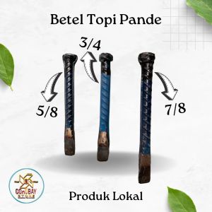 Pahat Betel Beton Ulir Topi Pande Alat Ukir Kayu Ukuran 5/8 3/4 7/8