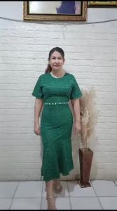 GAMIS TOP  DRESS ERLIN  DRESS PESTA MODEL TERBARU  DRESS DUYUNG  FASHION  DEPAN MUTIARA TEMBAK  UKURAN M LXL