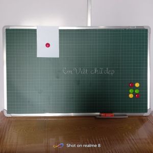 Bảng Từ Xanh(80/120) Kẻ Li Nhập Khẩu Hàn Quốc (Tặng Kèm Hộp PhấnNam ChâmBông Lau)