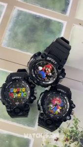 Jam Tangan Anak Laki Laki Karakter Super Mario Anti Air