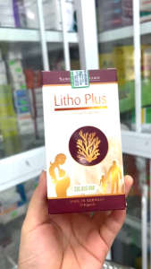 Viên uống bổ sung Canxi Vitamin D hữu cơ từ tảo biển Litho Plus cho mẹ bầu trẻ nhỏ giúp chắc khỏe xươnghỗ trợ vận động