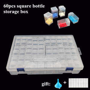 New Arrival Diamond Painting Points Diamond Box Transparent Plastic Storage Box Portable Box Nail Art Jewelry Accessories Jewellery Storage Box