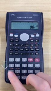 Deli Scientific Calculator Original Battery Button Batteries For Student Big Calculator For Business 12 Digits 240 Functions D82MS 1Pc