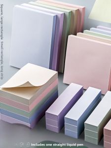 Morandi Sticky Notes Students Use Note Paper Small Strip to Mark Strong Stickiness Solid Color Colorful Large a Scrape of the Pen Net Self-Adhesive