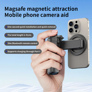 Mini Pocket Selfie Stick Magnetic Phone Holder Adjustable Angle With Detachable Bluetooth for iphone Mobile Phone Shooting
