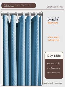 Rèm Tắm Chống Thấm Nước Dày Màu Trơn Cao Cấp Phòng Tắm Chia Khu Vực Phòng Tắm Vách Ngăn Vải Chống Thấm Nước Chống Mốc