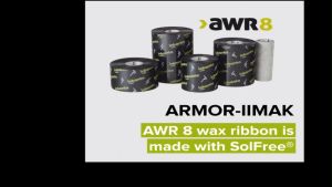 inkanto AWR8 Wax Ribbon at 60mm x 300m Face Out