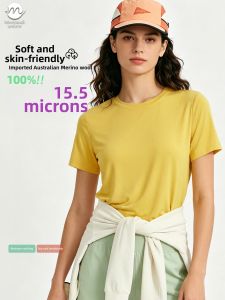 Menyanull | Merino Wool Fast Drying Womens Short Sleeve Shirt