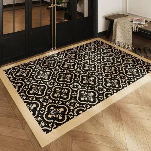 VIKAMA Mỹ Phong Cách Retro Phòng Tắm Thảm Nhà Vệ Sinh Dễ Dàng Vệ Sinh Phòng Ngủ Phòng Khách Lối Vào Thảm Cửa Trang Trí Nhà Polyester Chống Trơn Trượt