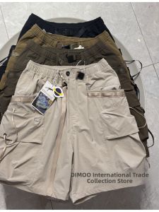 Loose Fit Outdoor Mens Shorts Breathable Lightweight Summer Fashion City Style Five Inch Pants with Pockets Straight Leg