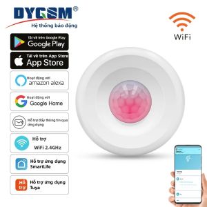 Tuya WiFi Cảm Biến Chuyển Động Cảm Biến Đầu Dò Hồng Ngoại Không Dây An Ninh Báo Động Chống Trộm Cảm Biến Cuộc Sống Thông Minh Ứng Dụng Điều Khiển Tương Thích