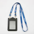 Double Buckle Airport ID Card Lanyard Original Color Aviation Tag Lanyard Aircraft Carrier Neck Strap Passport Lanyard. 