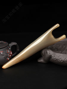 Natural Yak Horn Electric Eye Massager White Buffalo Horn Eye Acupuncture Muscle-Poking Stick Neck Meridian Dredging Beauty Bar Scraping