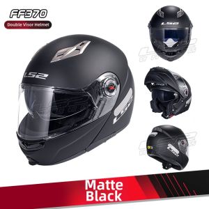 LS2 | Sun Protection Flip-Face Full Coverage Motorcycle Helmet with Dual Visor