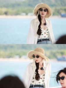 Naza Womens One-Piece Swimsuit 2024 New Style White Slimming Thermal Spa Vacation Suit Skirt Type with Chest Pad No Steel Ring