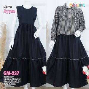 NEW ARRIVAL 2025 - TERBARU CUTETRIK AYYNA ONESET BOLERO + DRESS KUTUNG OUTER GARIS GARIS STRIPE WARNA COKLAT MUDA DAN HITAM SETELAN DRESS DAN VEST ROMPI