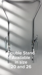 26inch Dual Sided Bike Center Kickstand Heavy Duty Steel Double Leg Stand Stable