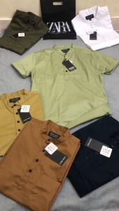 Kemeja Pria Zara Man Lengan PENDEK Premium // Kemeja Shanghai Casual // Kemeja Polos Pria // Kemeja Formal // Kemeja KOKO ZARA // Kemeja Kurta Pria Lengan PENDEK