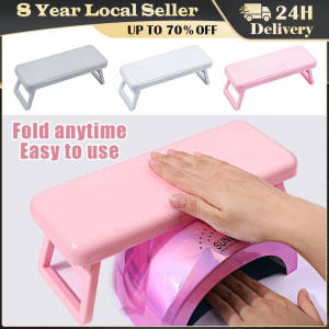 Folding Nail Hand Manicure Rest Arm Stand Pillow Cushion Holder Table Desk Armrest Sponge Support Mat Polish Tool Practice Salon