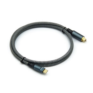 1.2m 1.8m 3m 4.5m USB-C Male to TOSLINK Fiber Optic Male Supports Digital Audio Output In USB-C Devices SPDIF