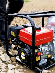 REAIM Pompa Air Mesin Bensin 2 tak Mesin Pompa Air Bensin Pompa Self-priming 7HP Outdoors