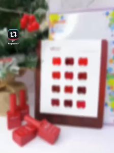 [SẢN PHẨM MỚI] Sơn gel Milan chính hãng tone đỏ 12 màu chất gel đậm đặc lên chuẩn màu tặng kèm bảng màu (chai 15ml)