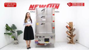 Tủ hấp hải sản 3 tầng dùng gas Newsun - Hấp nhanh an toàn và tiết kiệm điện