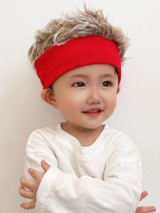 Boy Fried Street Handsome Hat Gas Trendy Unique Girl Baby Hat Wig Super Cute Funny Kids Curly Hair