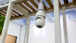 HD 1080Pcctv camer V380 pro CCTV camera Connect To Cellphone WiFi CCTV Bulb Night Vision Motion Detection Two-Way AudioG4S