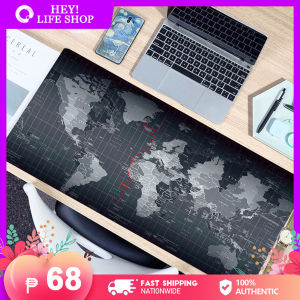 900x400mm Extra Large Mouse Mat Esports Gaming Mouse Pad with World Map Pattern