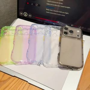 Transparent Ice Fog Matte Candy Color Phone Case For iPhone 18 17 16 15 14 Plus 13 12 11 Pro Max Shockproof Airbag Soft PP Cover