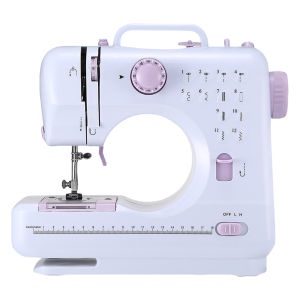 11TH50จักรเย็บผ้าขนาดเล็กจักรเย็บผ้าแบบพกพา5A ความเร็วสองเท่าเย็บในตัว12เครื่องซ่อมเสื้อผ้าเหมาะสำหรับผู้เริ่มต้น