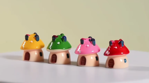 Micro Landscape Resin Ornaments Zakka Style Mushroom Room Mushroom Room Castle DIY Crafts