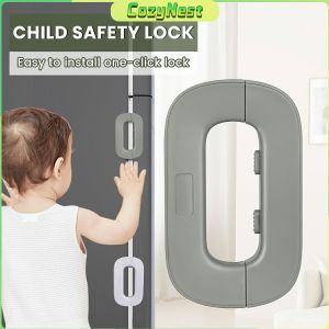 C.N Multipurpose Refrigerator Door Lock Child Safety Refrigerator Lock Baby Anti-Pinch Cabinet Lock