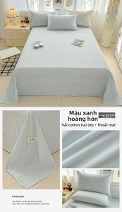 Nanjiren | Bộ Drap Giường Bền Chất Cotton Sơ Cấp
