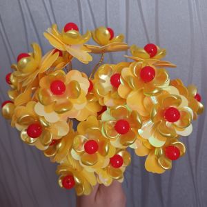 Sỉ 100 bông mai 3D đẹp làm cây cành vàng lá ngọc