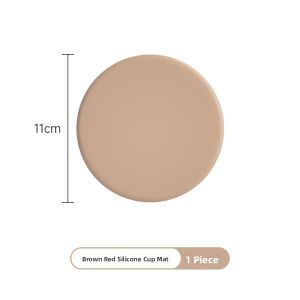 Luxurious Silicone Cup Mat Heat Resistant Office Coffee Cup Mat Anti Slip Dining Table Mat round Korean Style Cup Coaster